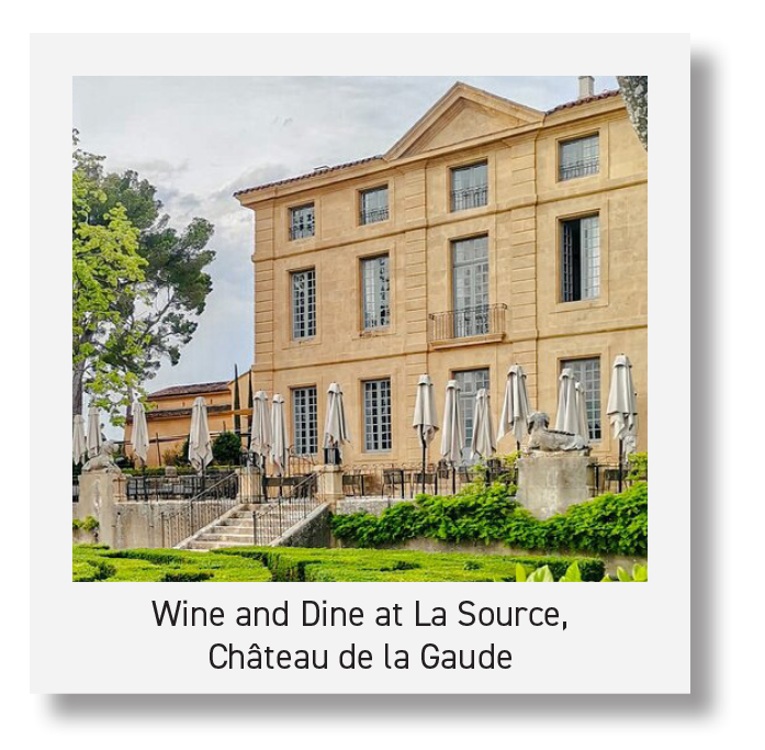 Michelin Star luncheon at  “La Art” at Chateau de la Gaude