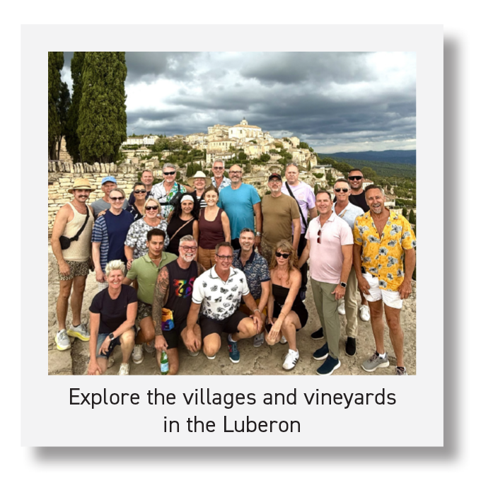 Explore the villages and vineyards in the Luberon